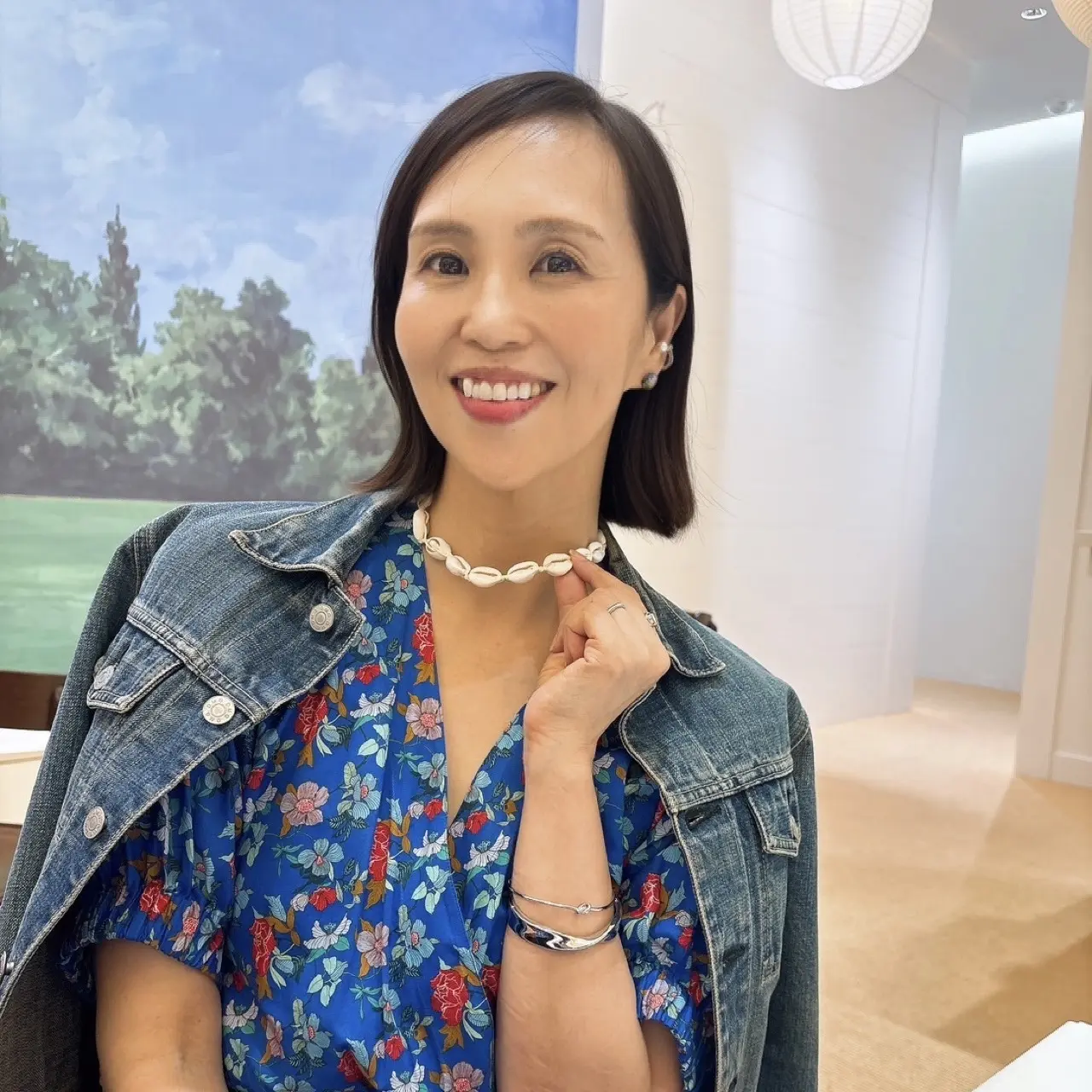 2023秋冬ブラミンク♡すみれ柄ベルベットスカート 人気完売