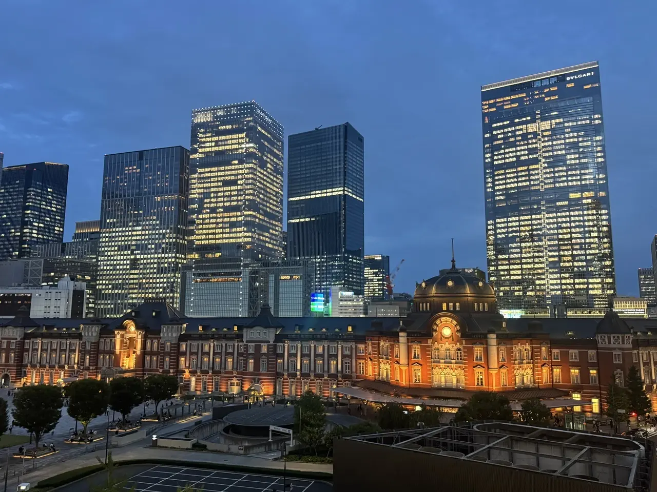 東京駅の夜景