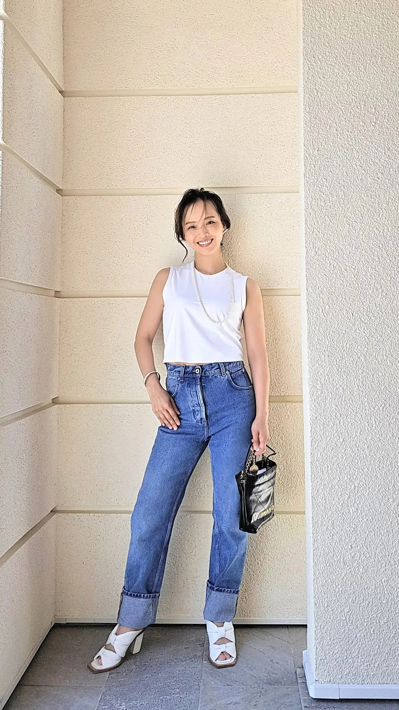 【50代「ユニクロ・GU」コーデ】過酷な夏を快適に！猛暑のおしゃれに役立つインナーやTシャツが大活躍_1_31