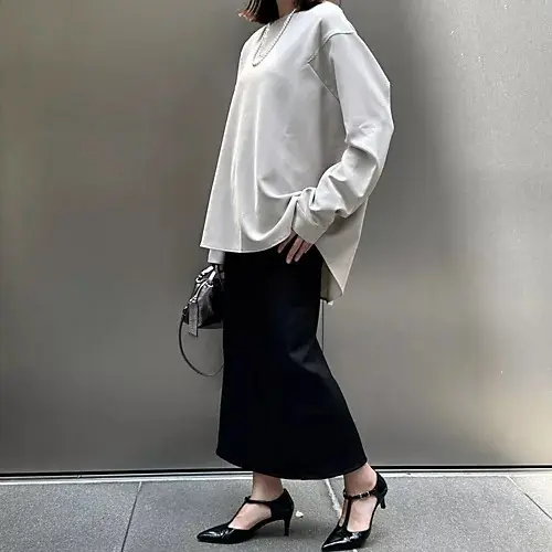 【50代ファッション】ハイパワーストレッチでノンストレスの着心地♪COGTHEBIGSMOKE×eclat 「ストレッチブラウス」_1_7