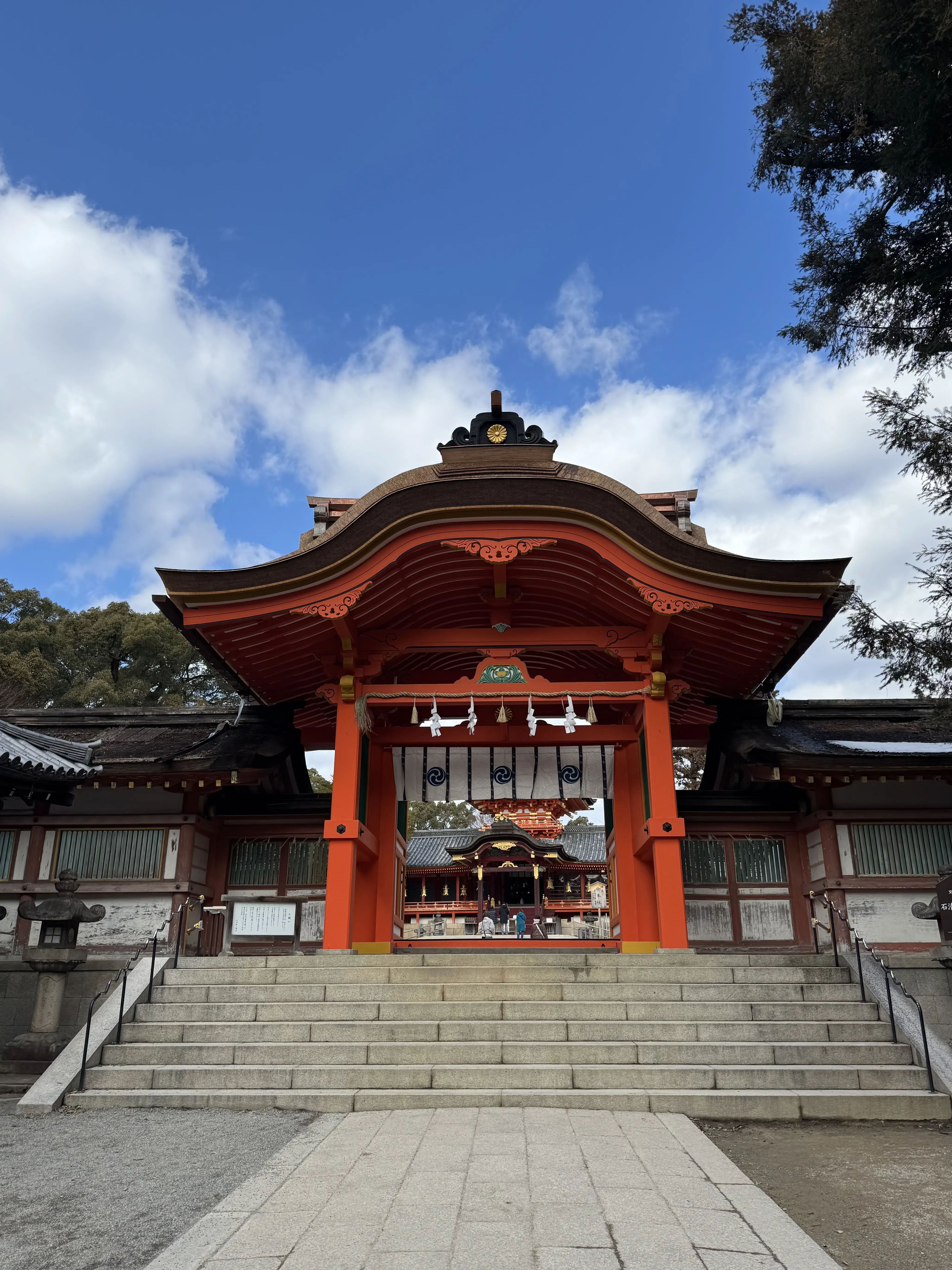 あったかリメイクコートで国宝岩清水八幡宮へ_1_2