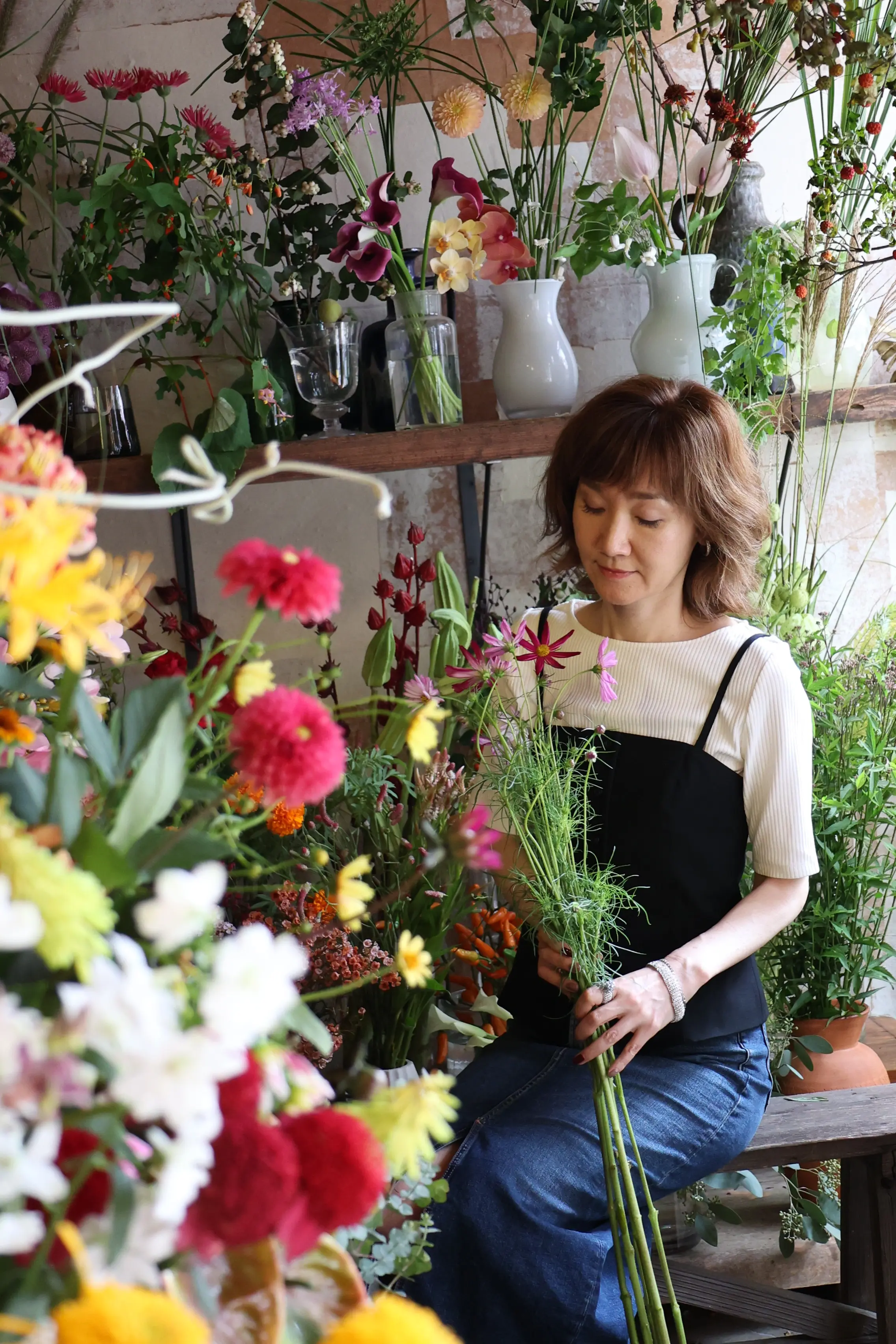 久々の花活♪秋色のお花の中で〝花屋で写真館〟_1_9