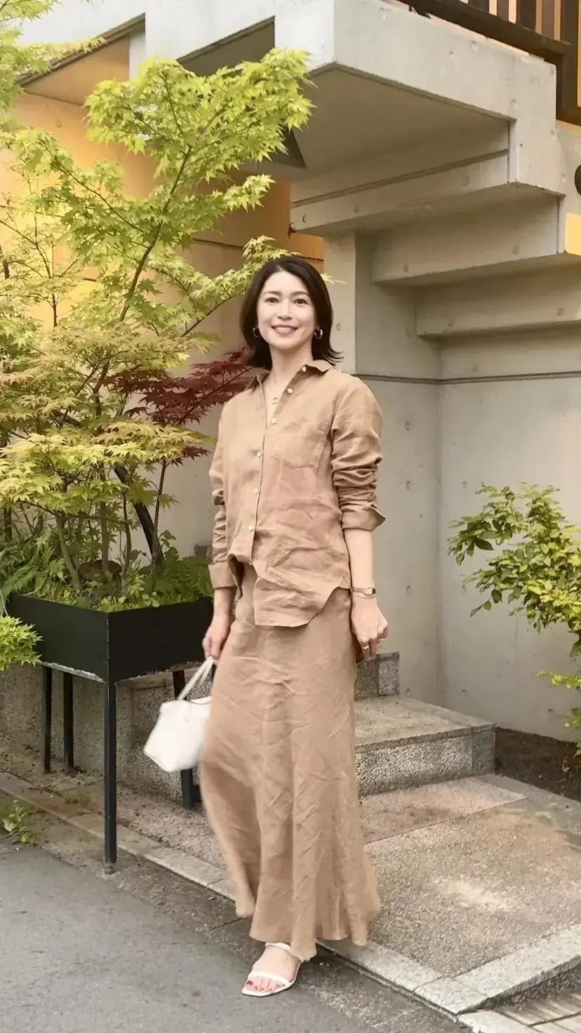 【素敵な50代のZARAコーデ】夏感満載の小物も人気！夏アイテムを上手く取り入れて暑い夏を涼やかに乗り切る