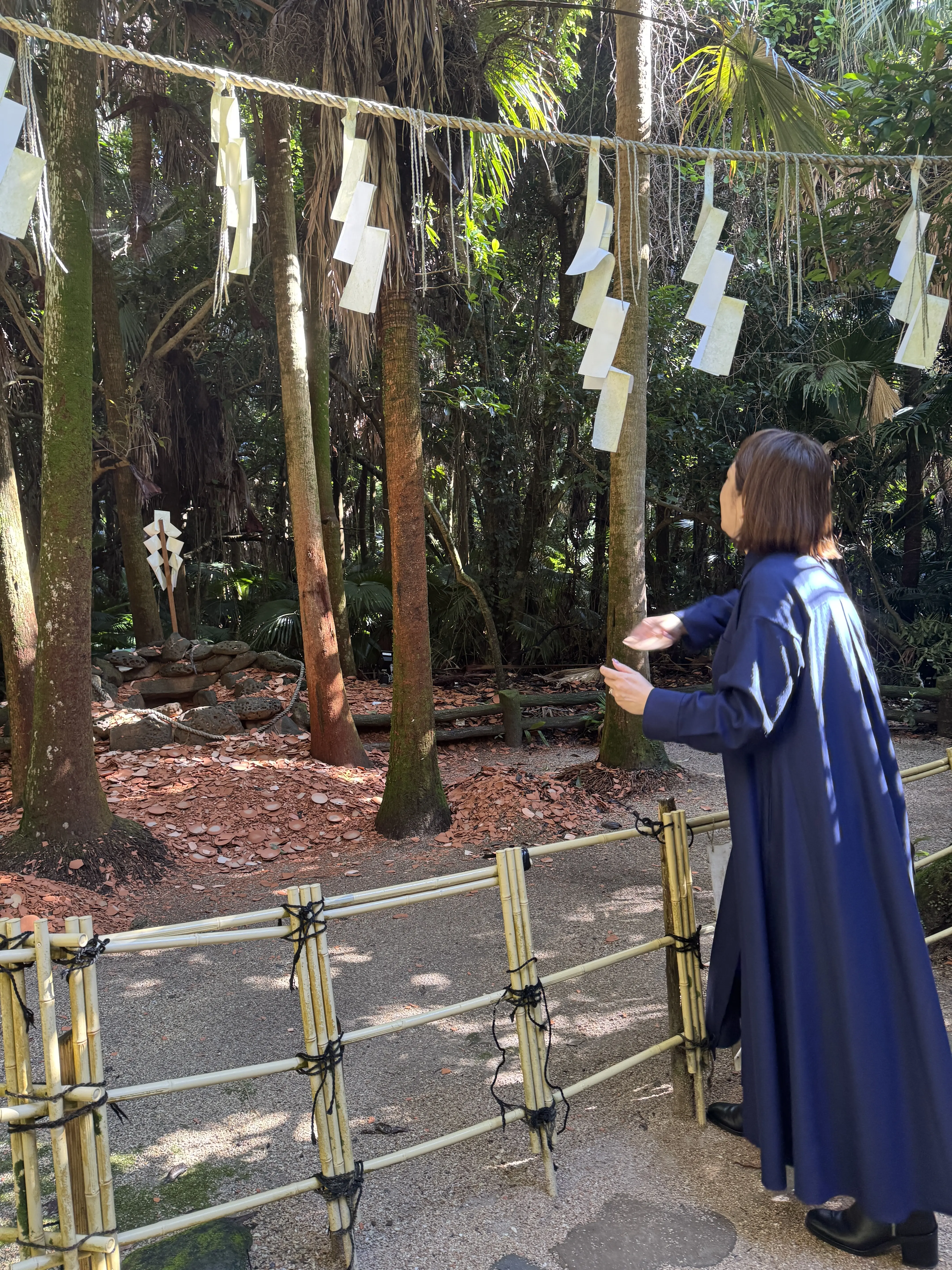 天のひらか投げ　青島神社　梅澤千佳子