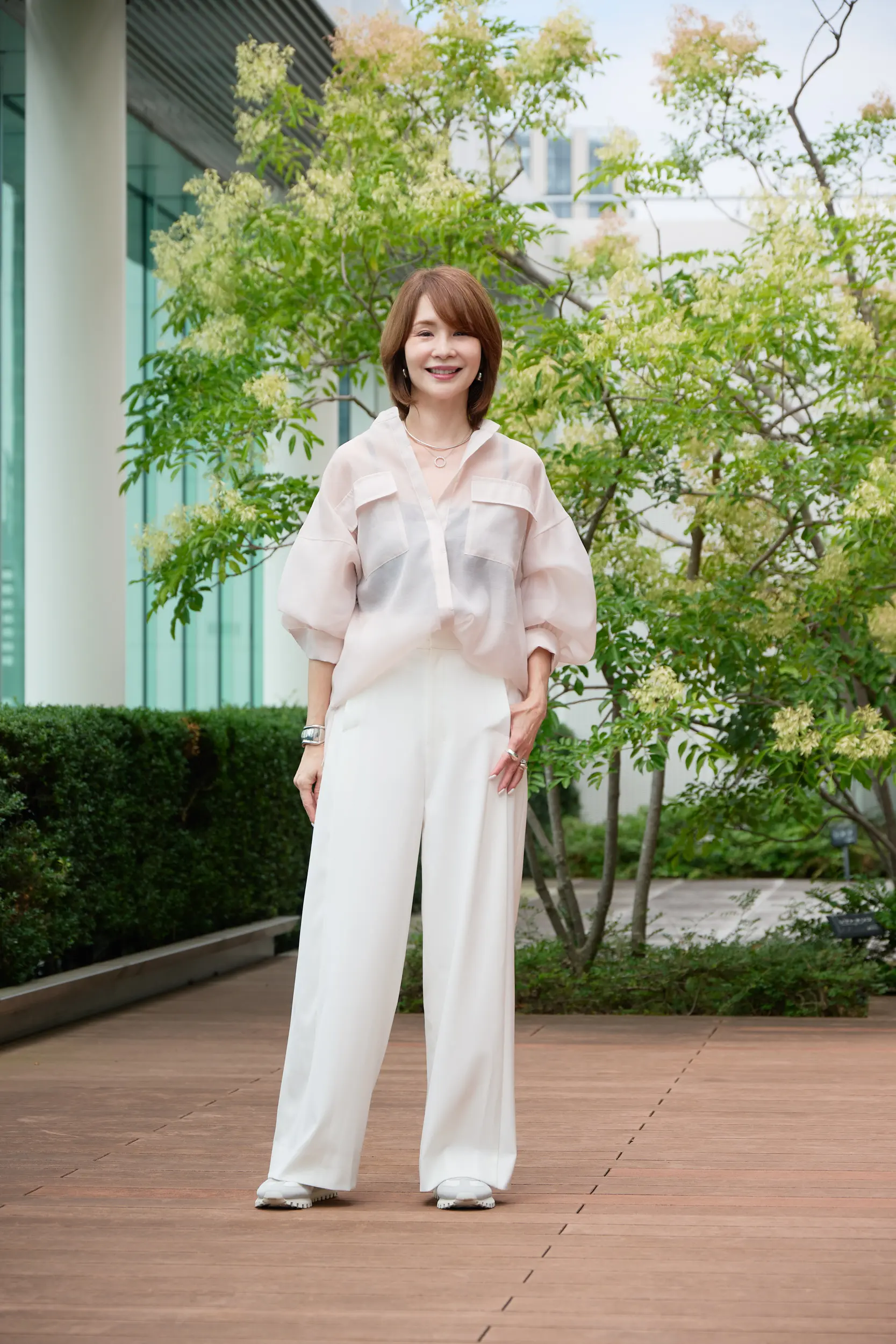 【50代 パンツ】身長・骨格別　E by éclat「優美なセミワイドパンツ」ジャストサイズに出会えました！_1_8
