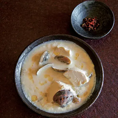 料理家 冷水希三子の豆乳とアサリの豆乳鍋レシピ