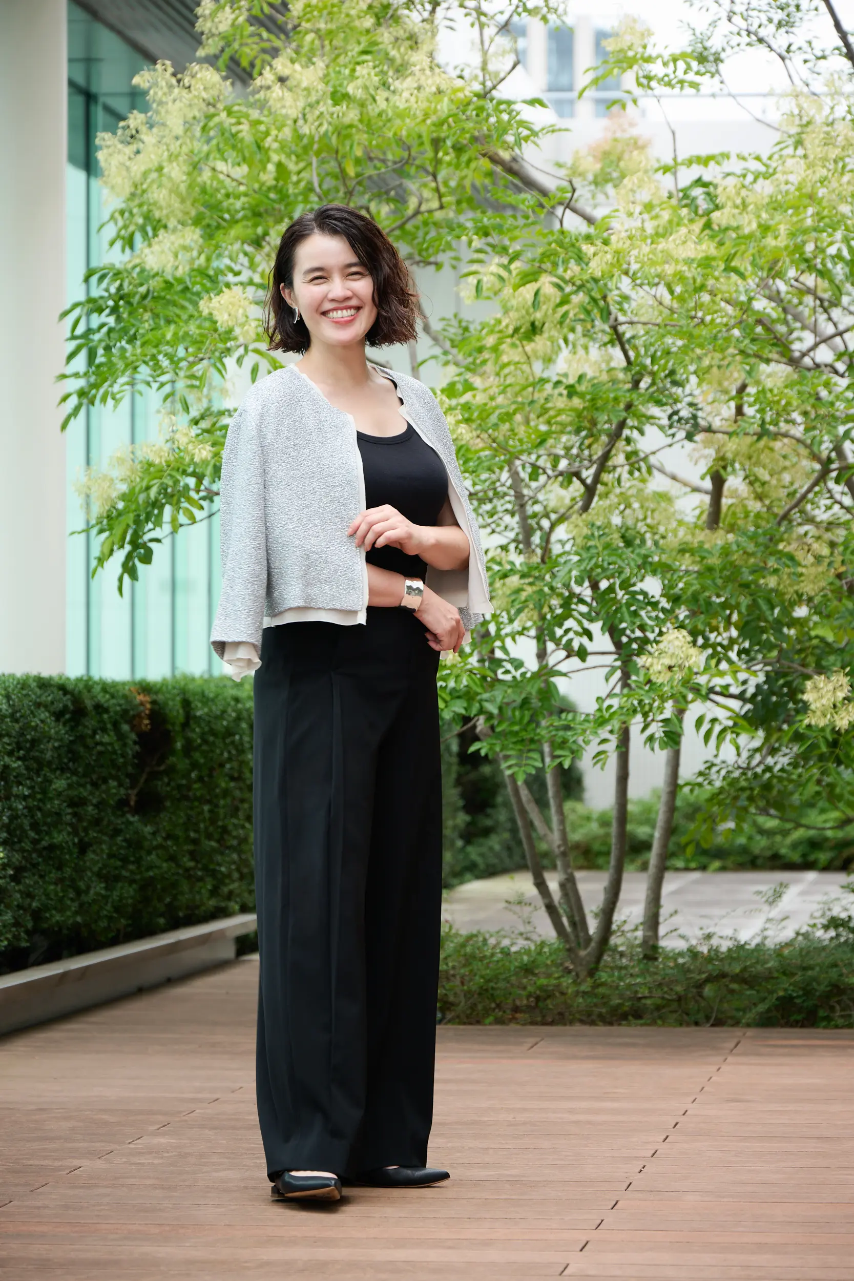 【50代 パンツ】身長・骨格別　E by éclat「優美なセミワイドパンツ」ジャストサイズに出会えました！_1_14