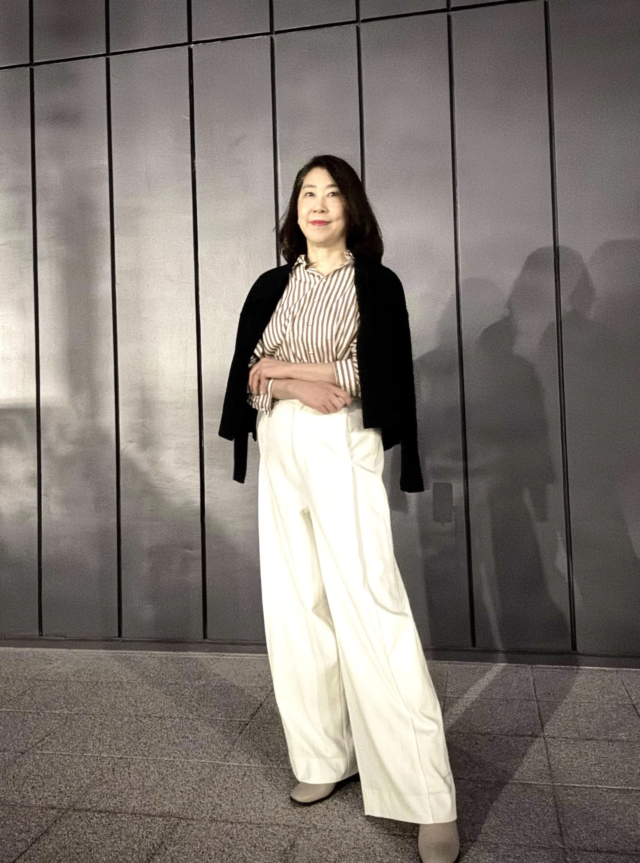 優美なセミワイドホワイトパンツで軽やかにオンもオフも大人エレガント♡_1_4