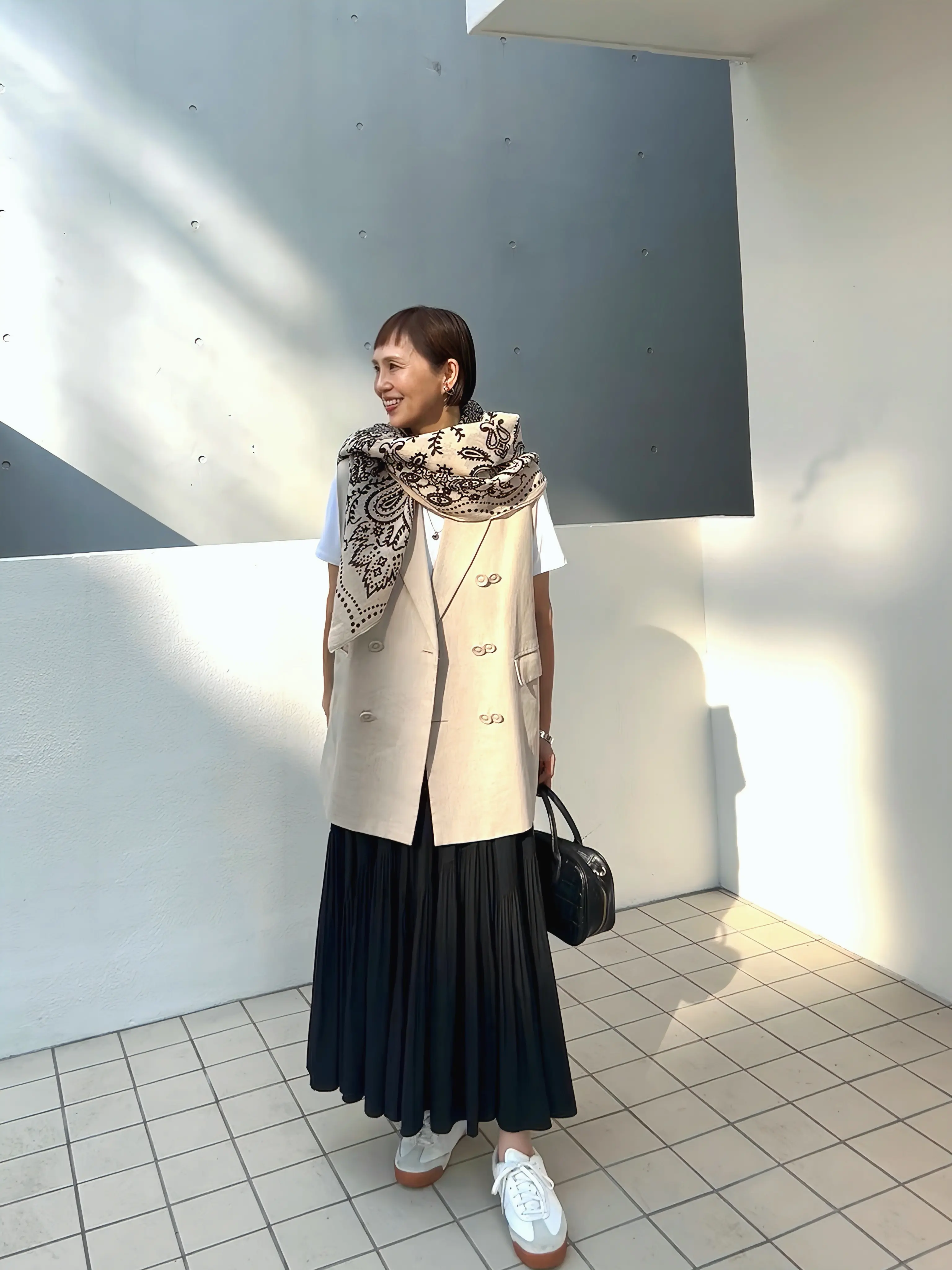 【manipuri×éclat シルク混スカーフ】_1_3