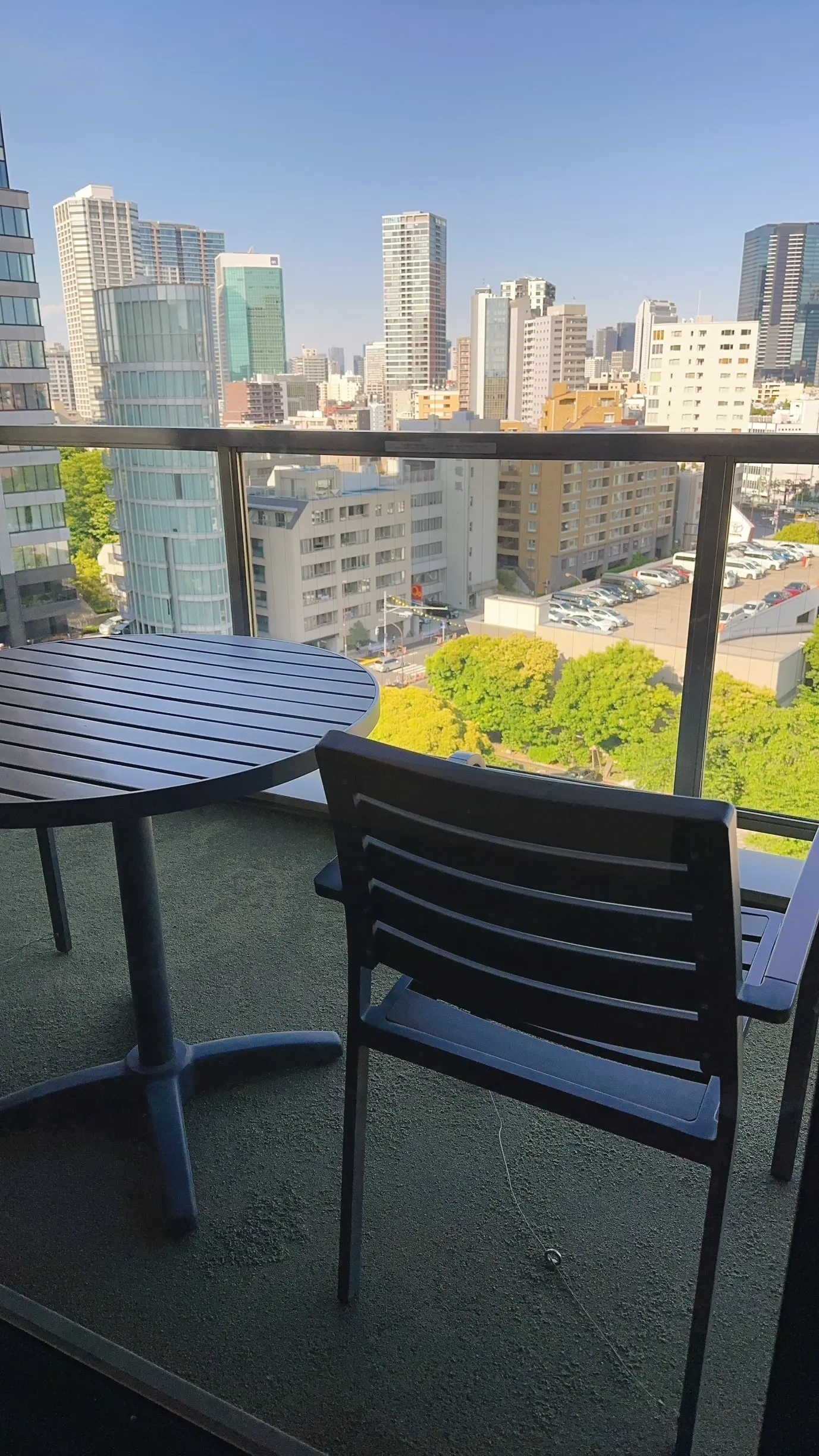 シェラトン都ホテル東京のベランダ