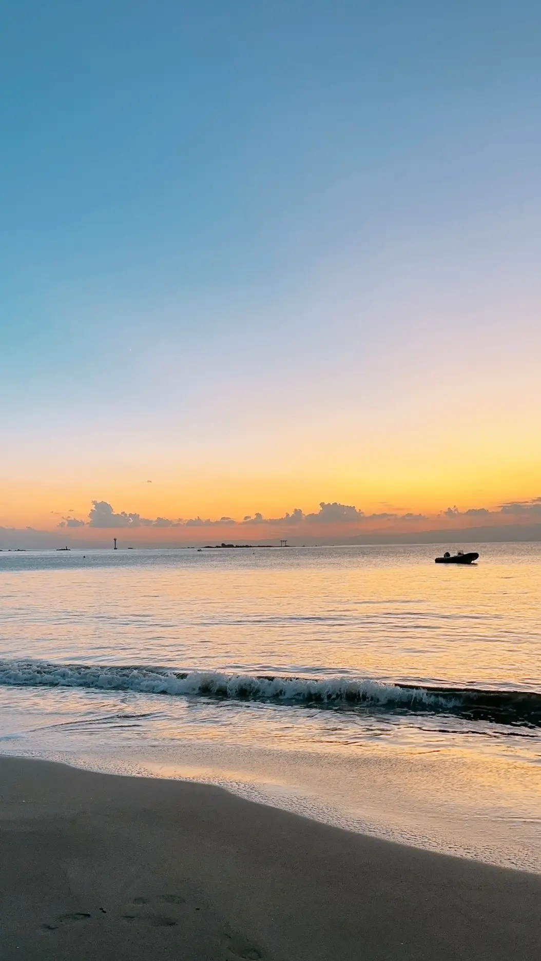 葉山の夕日