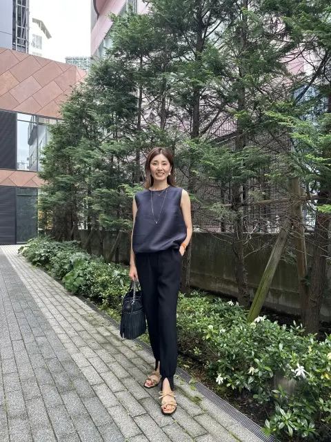 艶あるトップスで涼しげに、渋谷ランチと展示会へ♪_1_9