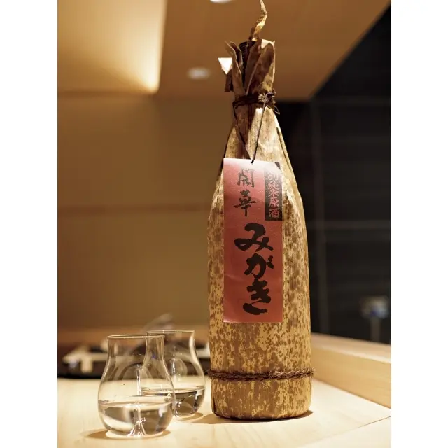 五月女さんの出身地、栃木県佐野市の第一酒造の特別純米原酒「みがき」。ふくよかな香りとまろやかな味わい