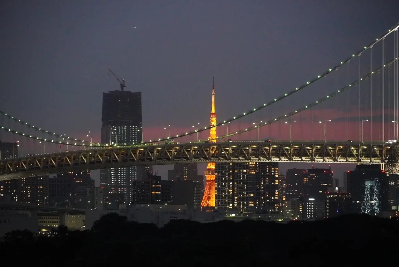 夜のお台場からの東京タワーは格別でした。