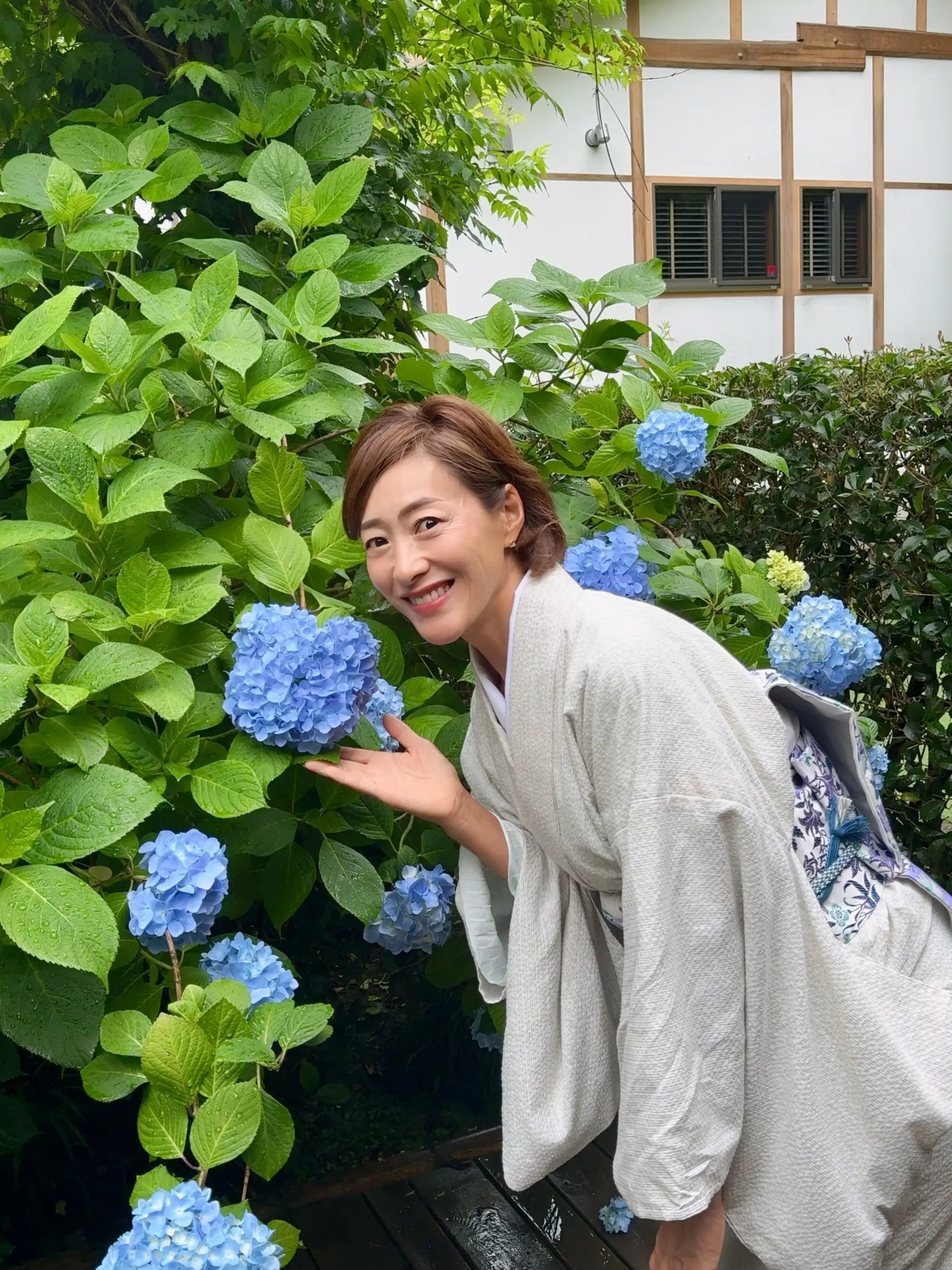紫陽花の季節、自分で仕立てたお着物で古都鎌倉・明月院へ_1_13