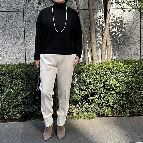 【50代 ファッション】気温18度に頼れる！「上質ニット」着回しコーデ10選_1_21