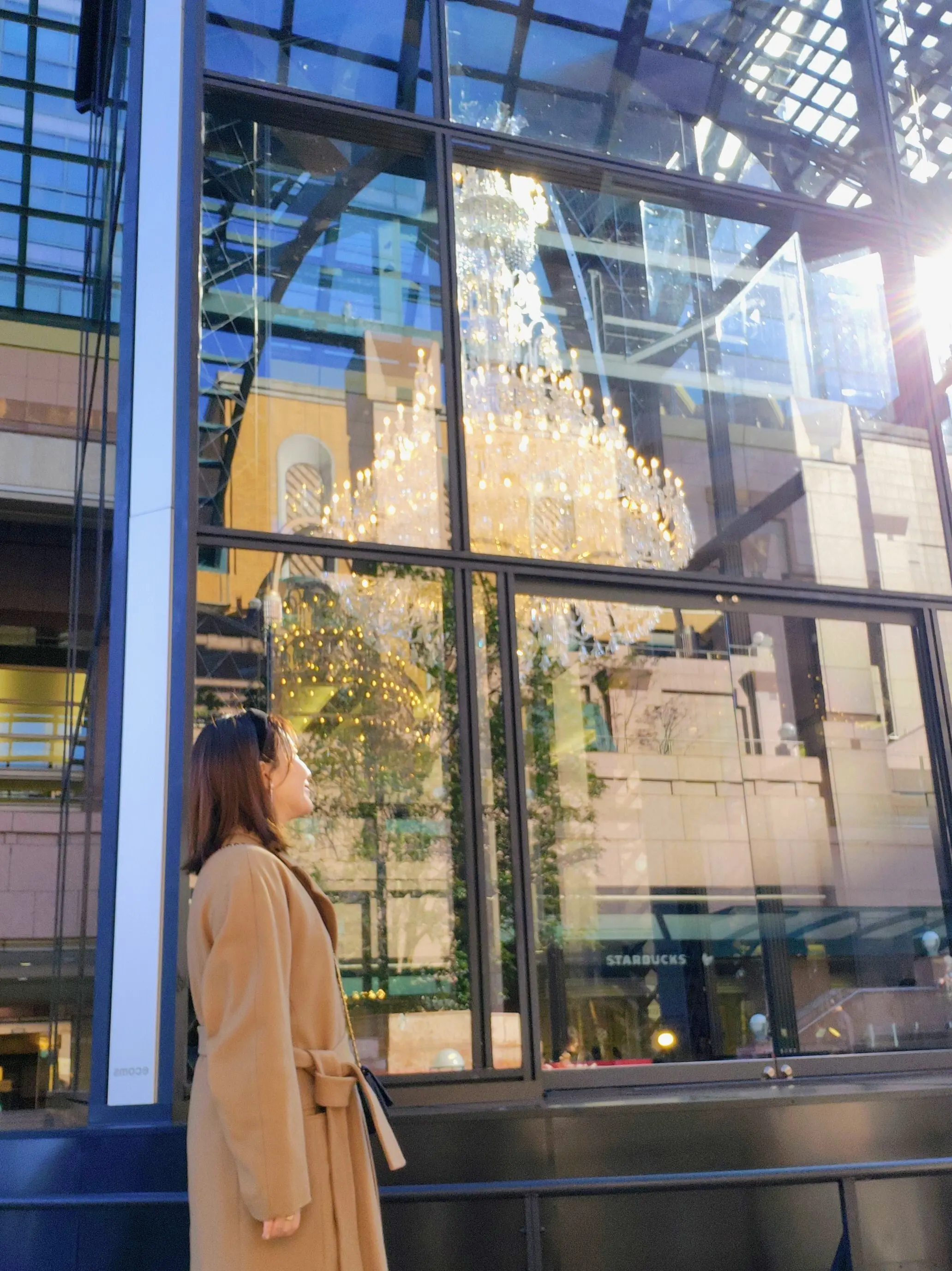 恵比寿ランチ、ウェスティンホテル東京、クリスマスツリー、恵比寿ガーデンプレイス、バカラ、シャンデリア、40代ファッション、ローストビーフ、ロウリーズ・ザ・プライムリブ、イルミネーション、サラダビュッフェ、デザートビュッフェ