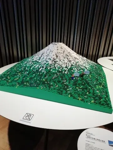 レゴブロックで作った富士山