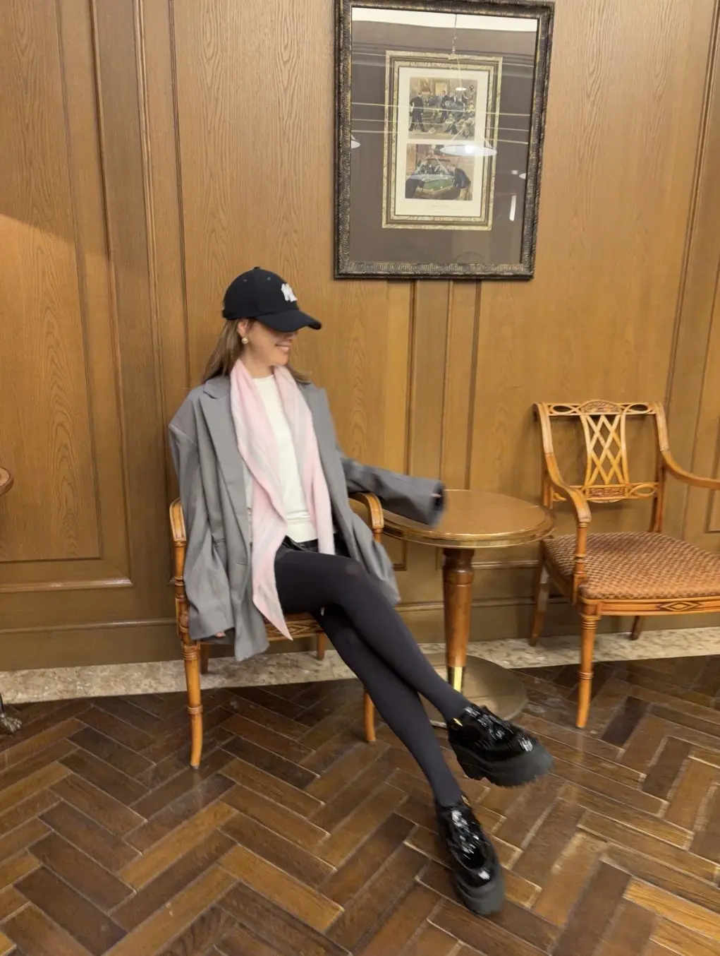 éclat premium通販　カシミヤ三角ストールのセルフスタイリング企画に参加_1_13