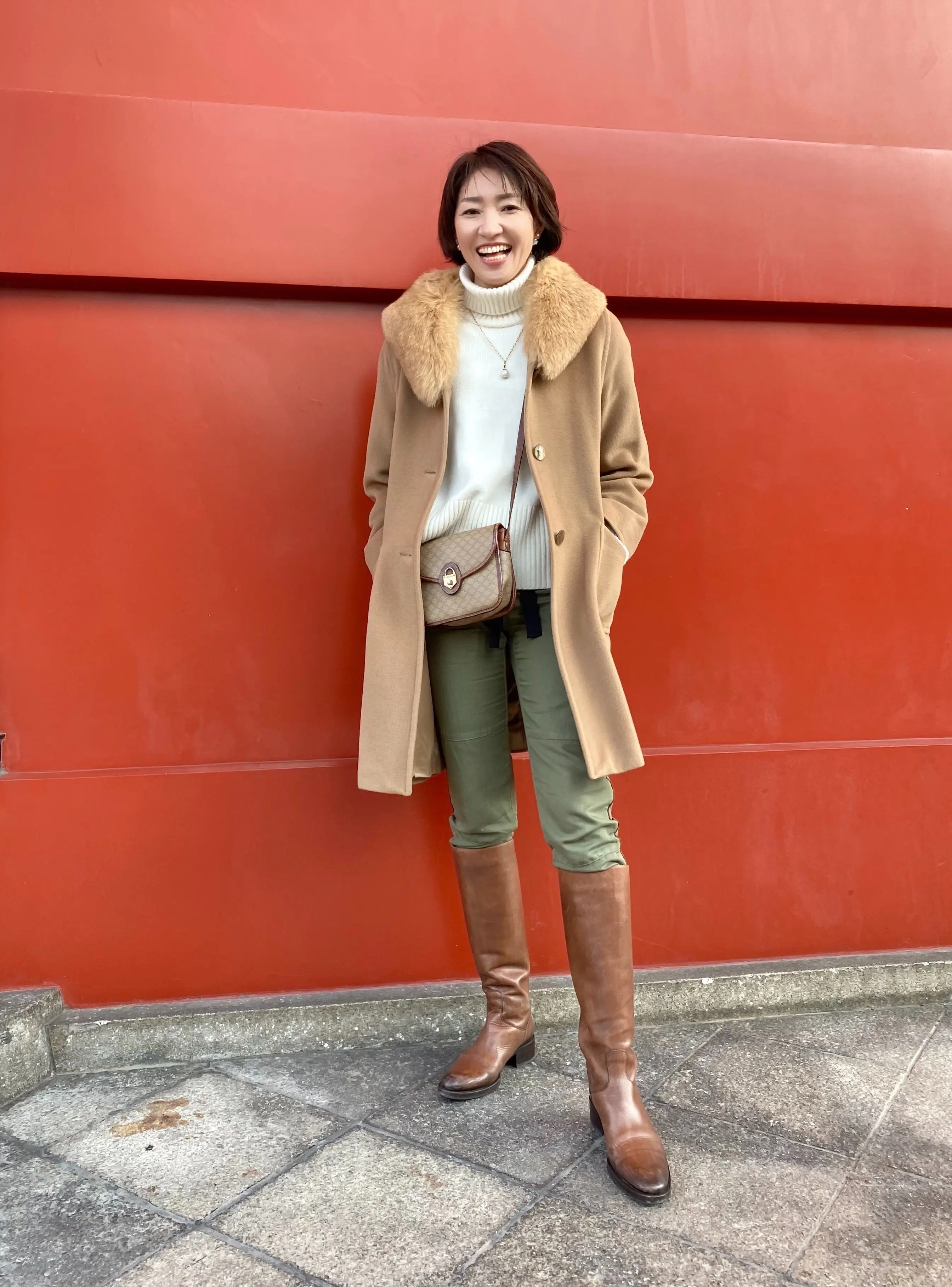 上質コートにミニポシェットを抱えて浅草へ♬ | 華組 細谷奈弓のブログ