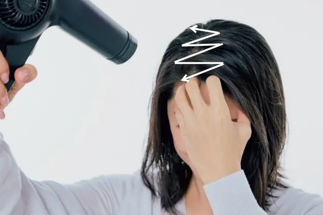 分け目が即目立たなくなる乾かし方　ショート＆ボブの場合