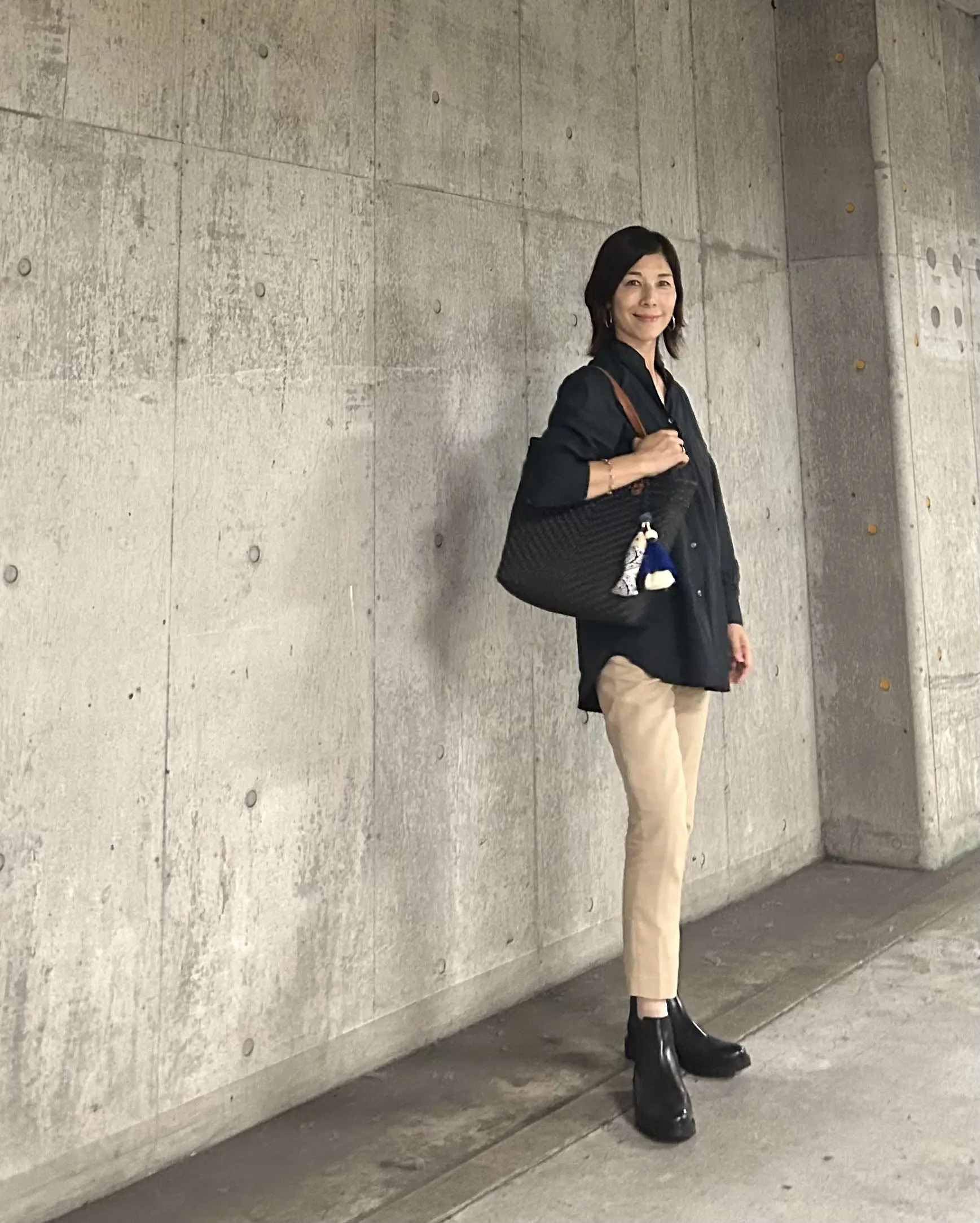 UNIQLO Uのシャツでメンズライクなコーデ_1_2