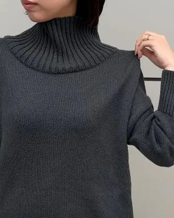 《50代 冬ニット》E by eclatの名品「ボトルネックニット」を徹底解説！_1_4