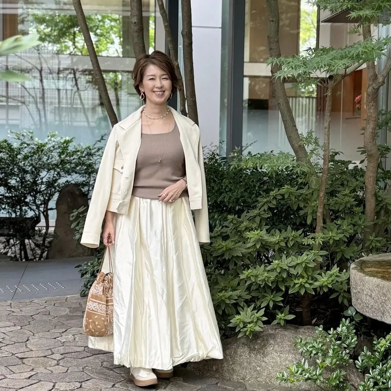 【おしゃれ好きな50代「ユニクロ・GU」コーデ】秋のおしゃれを楽しむアイテム豊富！端境期に活躍してくれるTシャツやインナーも！_1_6