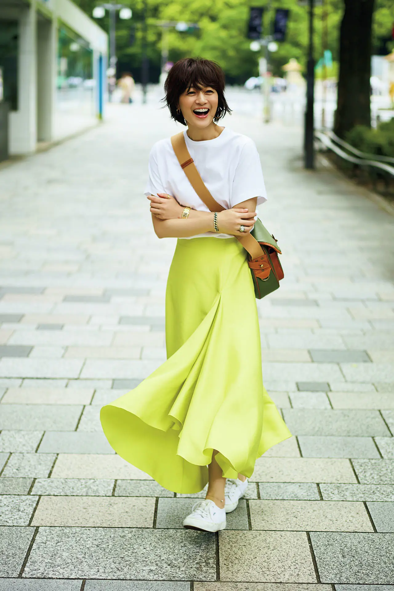 富岡佳子,50代ファッション,コーディネート