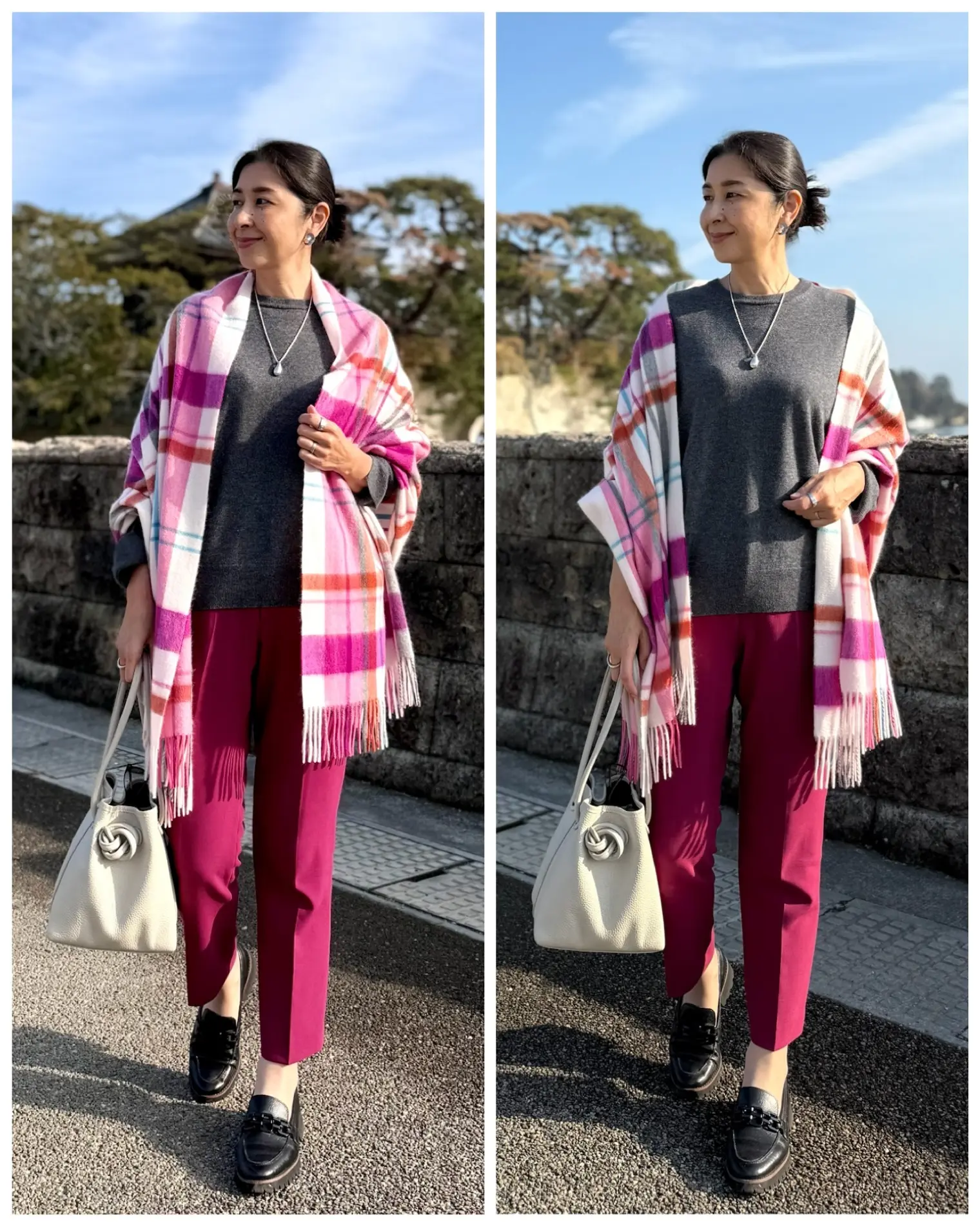 羽織るだけで見た目も気分も華やぐ♪ストールコーディネートで秋のお出かけ_1_10