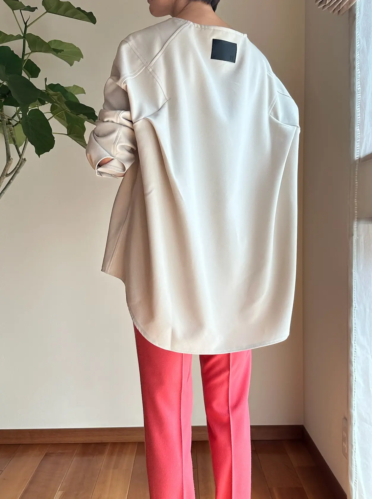 COGTHEBIGSMOKE×eclat 、エクラ別注：オート色の万能ストレッチブラウス_1_7