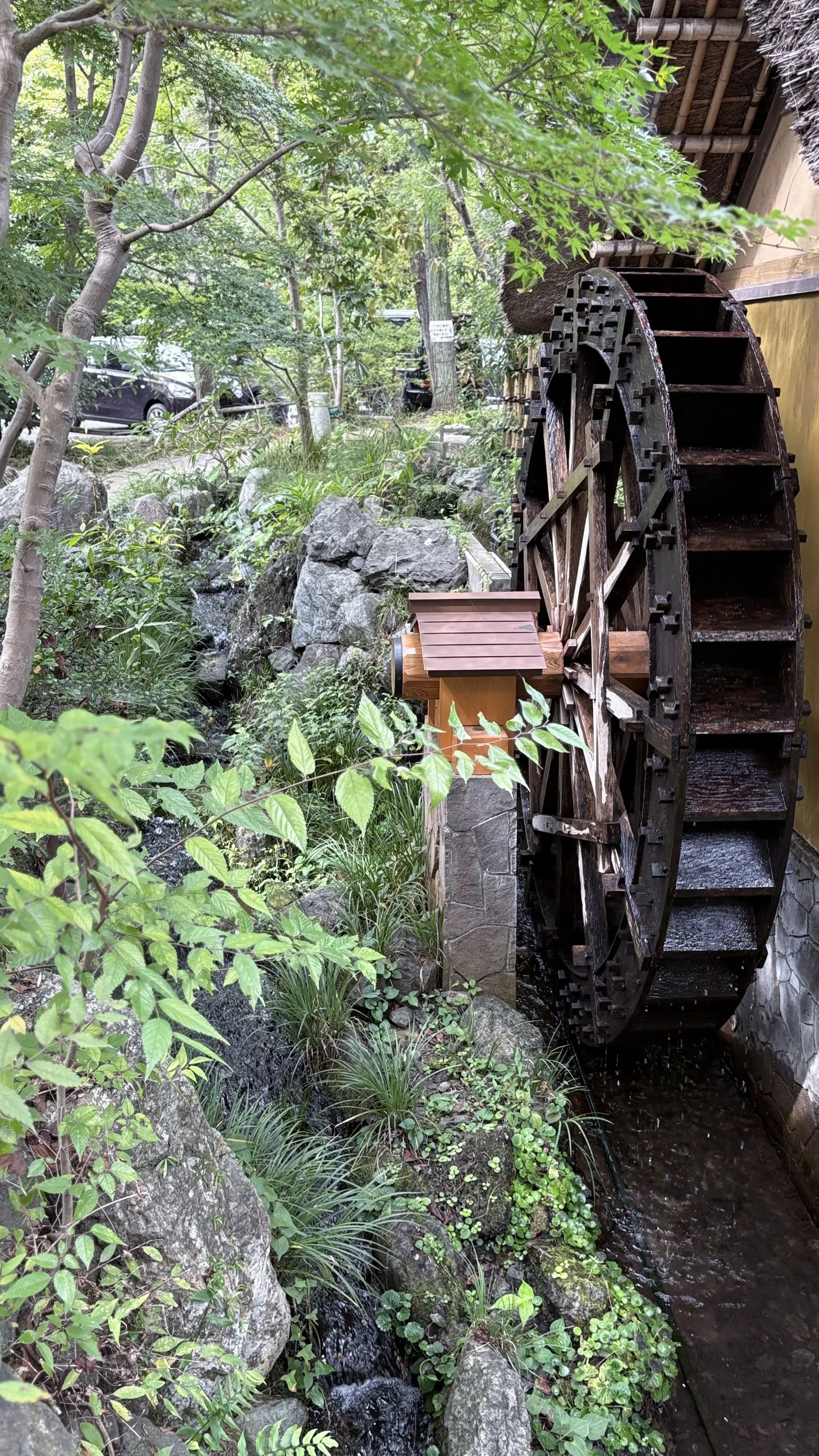 水車　深大寺　深大寺通り