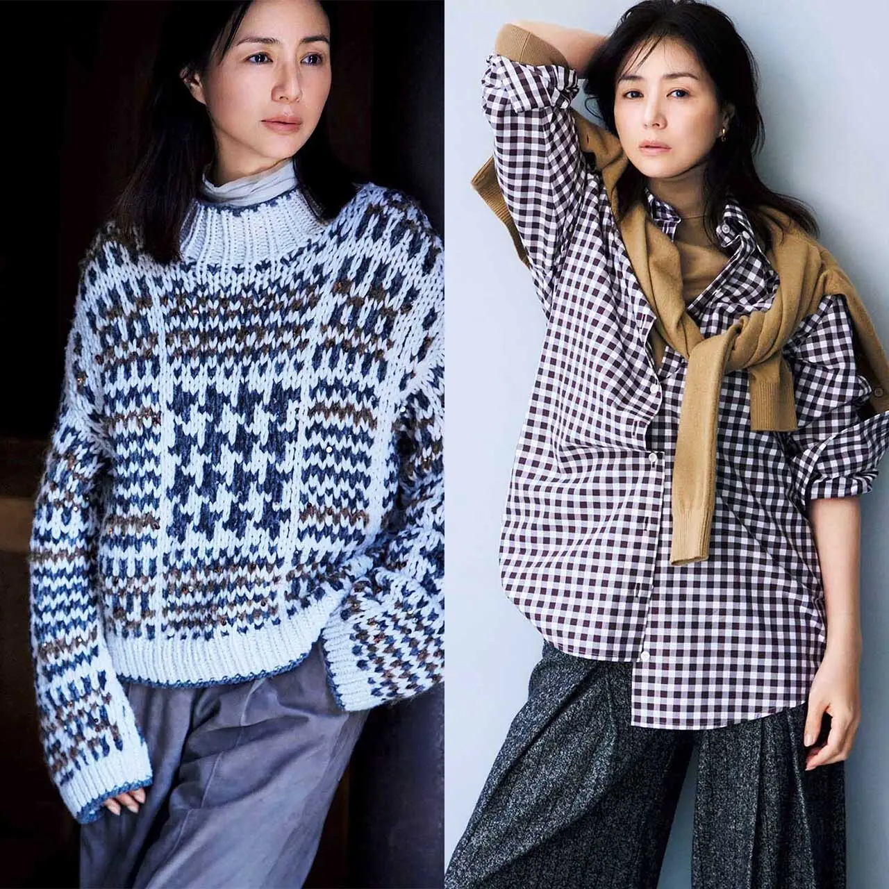 井川遥がまとう“極上のカシミヤ”】ニットやストール、コートまで！大人