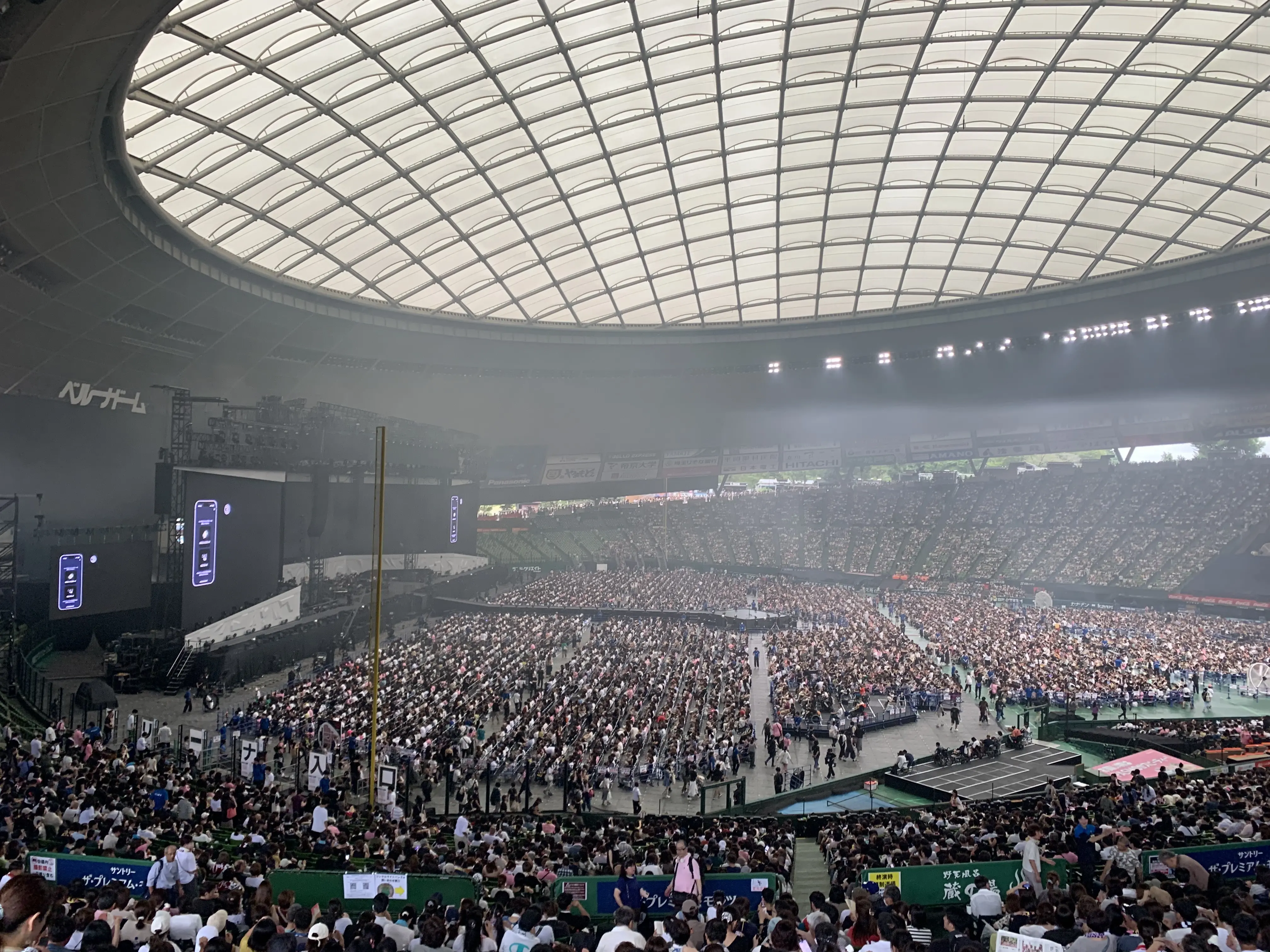 ライブ開始直前のベルーナドーム