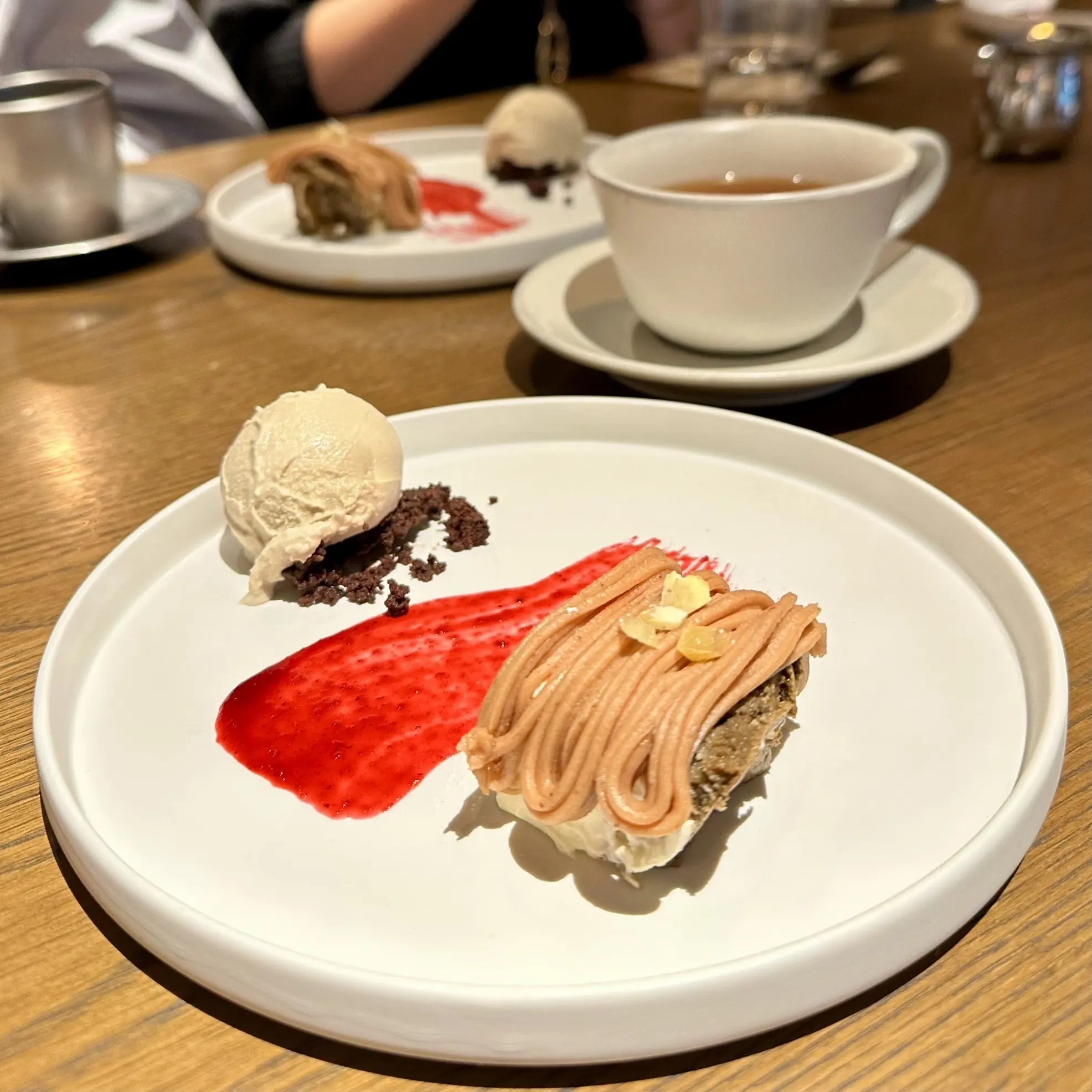 NOHGA HOTEL KIYOMIZU KYOTO　レストラン　ランチ　デザート　ほうじ茶のティラミス