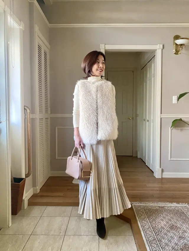 白なワントーンで冬コーデ_1_1