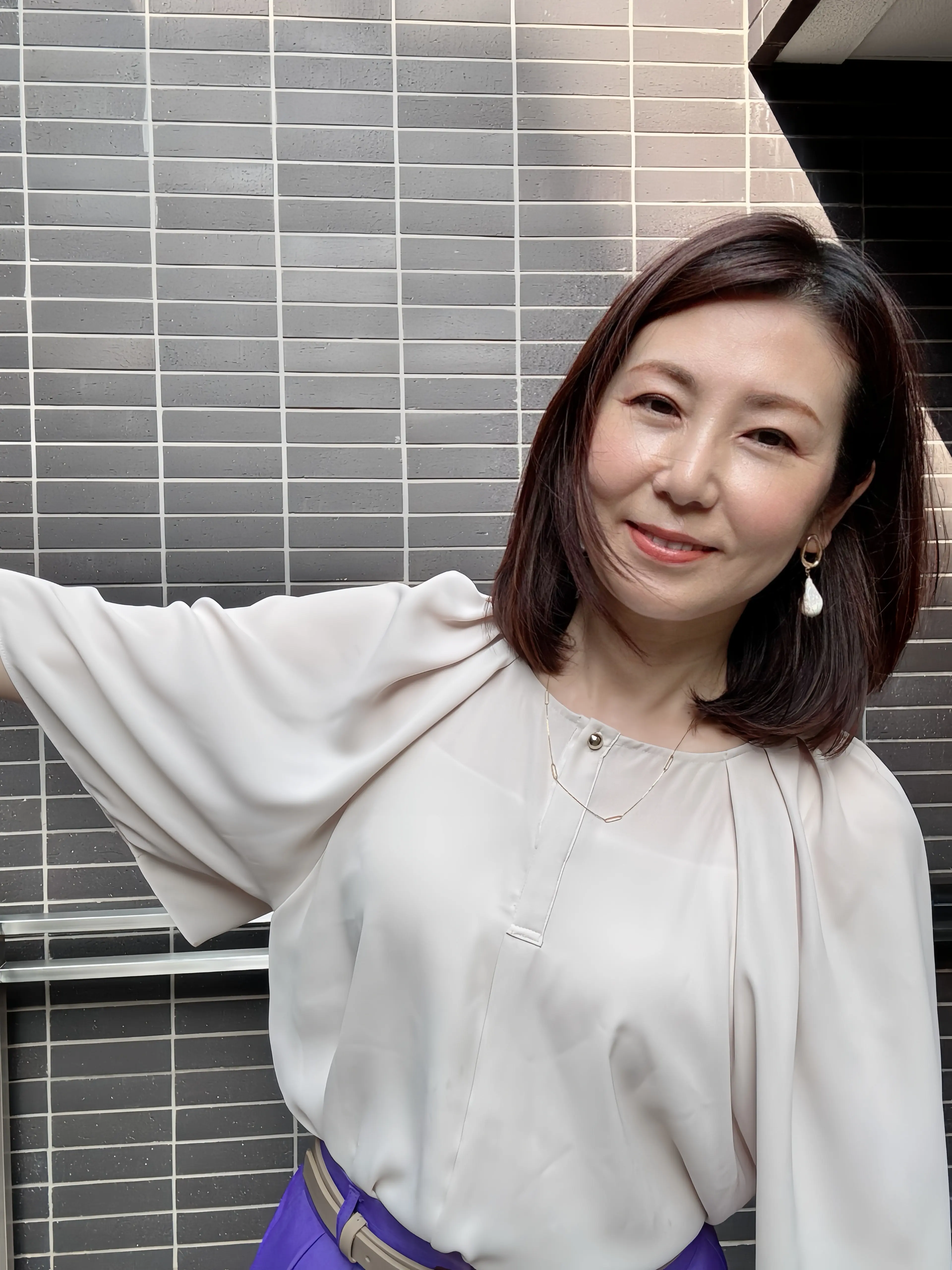 50代細見え♡カラーパンツコーデ_1_4