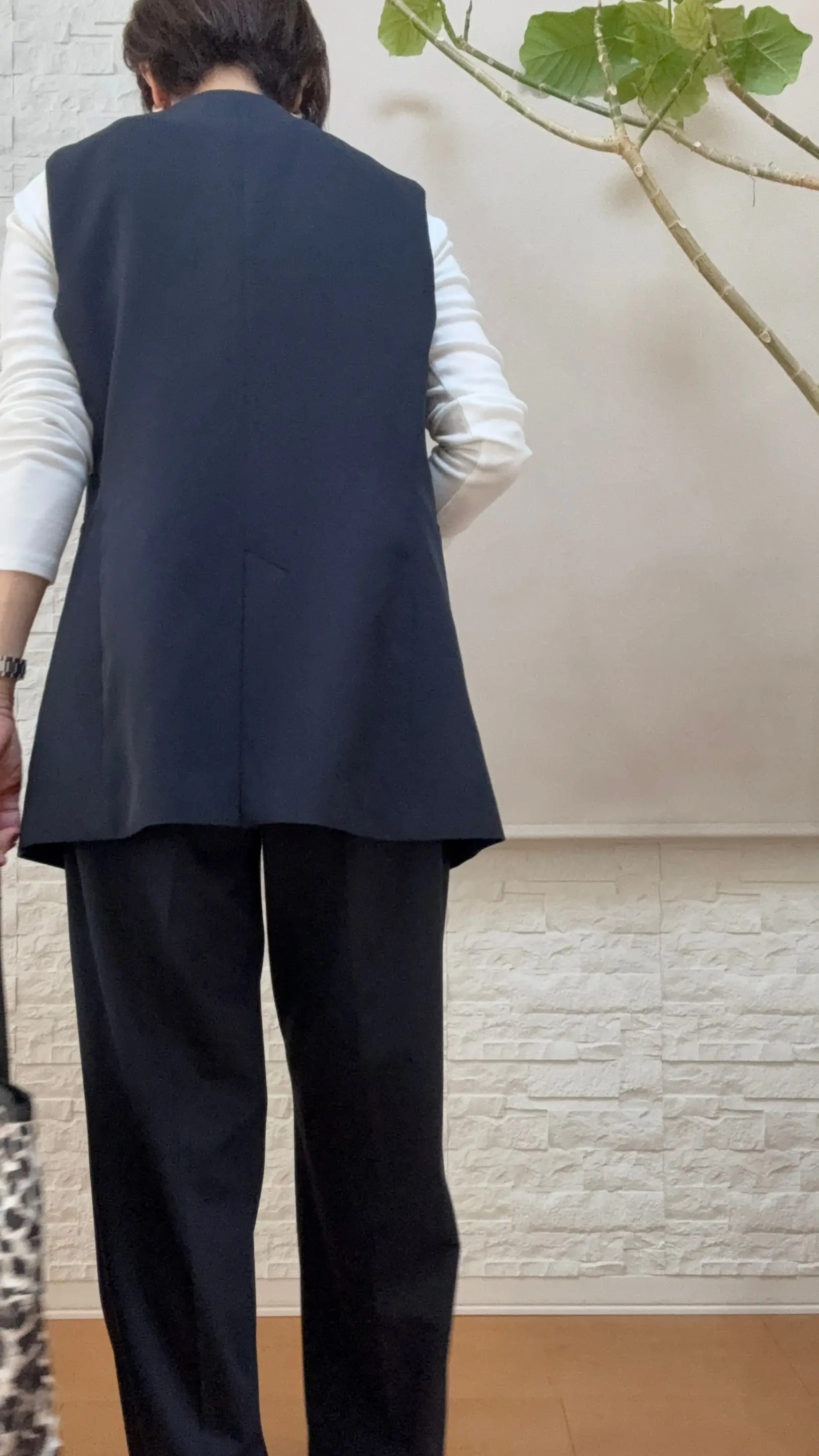 エフデ ジレコーデ パンツスタイル タックワイドパンツ UNIQLO レスポートサック