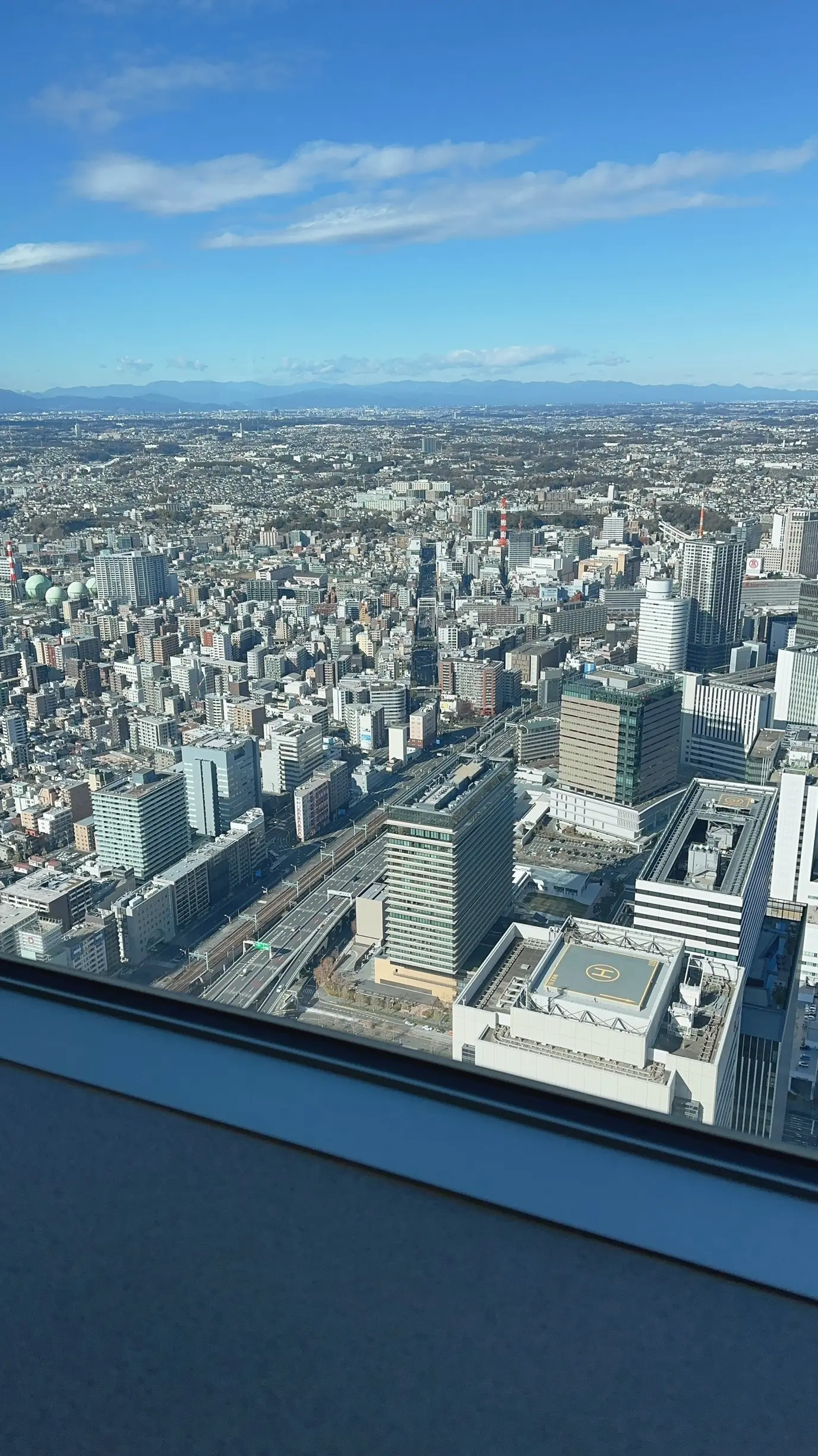 横浜ロイヤルパークホテル68Fからの景色