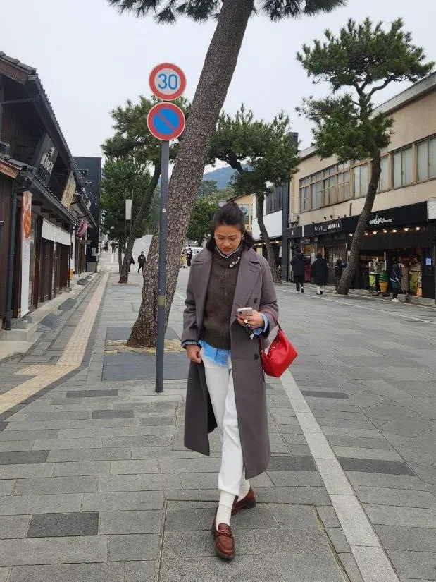 出雲大社　夫婦旅行　旅行コーデ