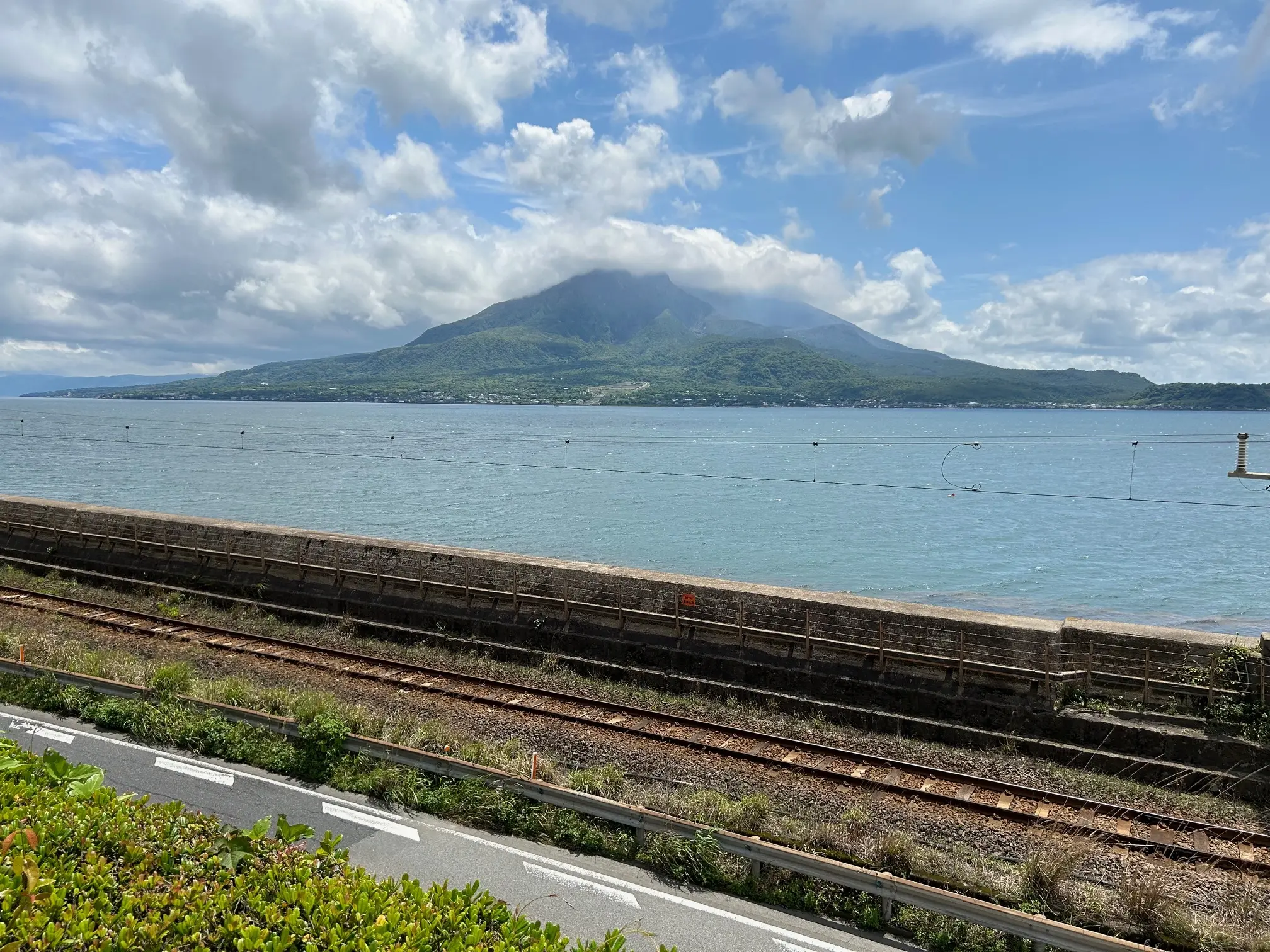 仙巌園　桜島展望ポイントから