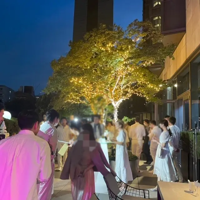 六本木のホテル、グランド ハイアット 東京のイベント「Soirée Blanche ソワレ・ブランシュ」の風景