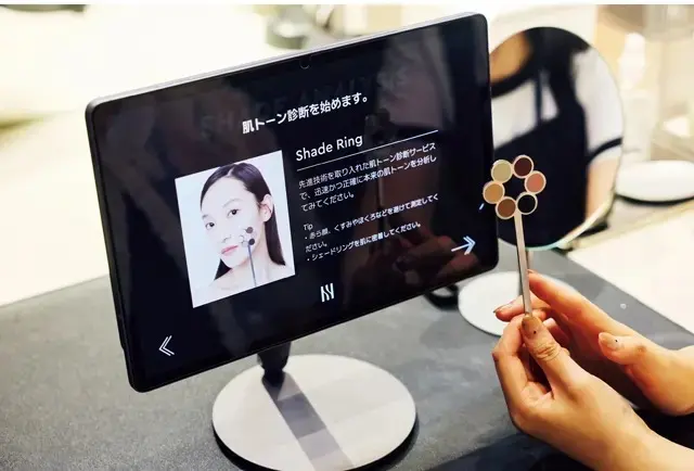 明るさと肌のトーンを細かくチェック!