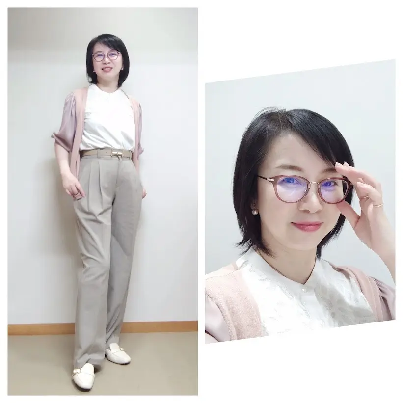 10月初旬。アラフィフ秘書お仕事毎日服_1_4