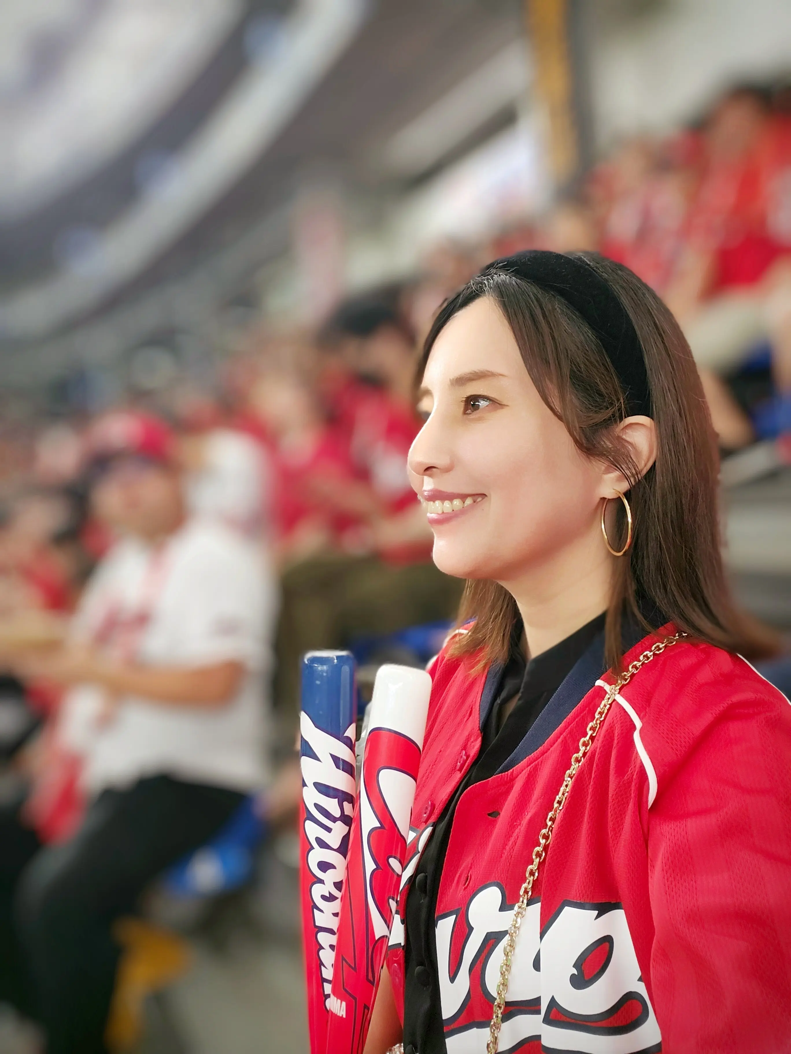 プロ野球、広島カープ、横浜ベイスターズ、広島東洋カープ、DeNA、ハマスタ、横浜スタジアム、カープ女子、40代ファッション、横浜中華街
