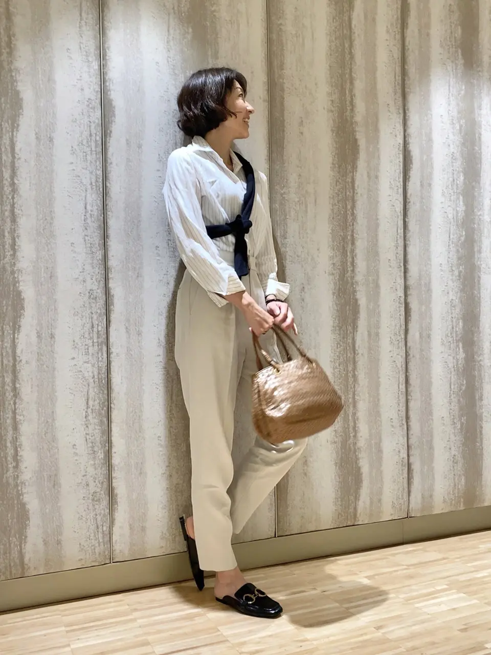 New in ! N.O.R.Cのテーパードパンツ＆ZARAのスリッポン | 華組 細谷奈