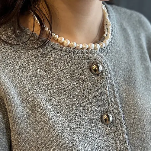 PREEK GRADETION PEARL NECKLACE ¥77,000>>