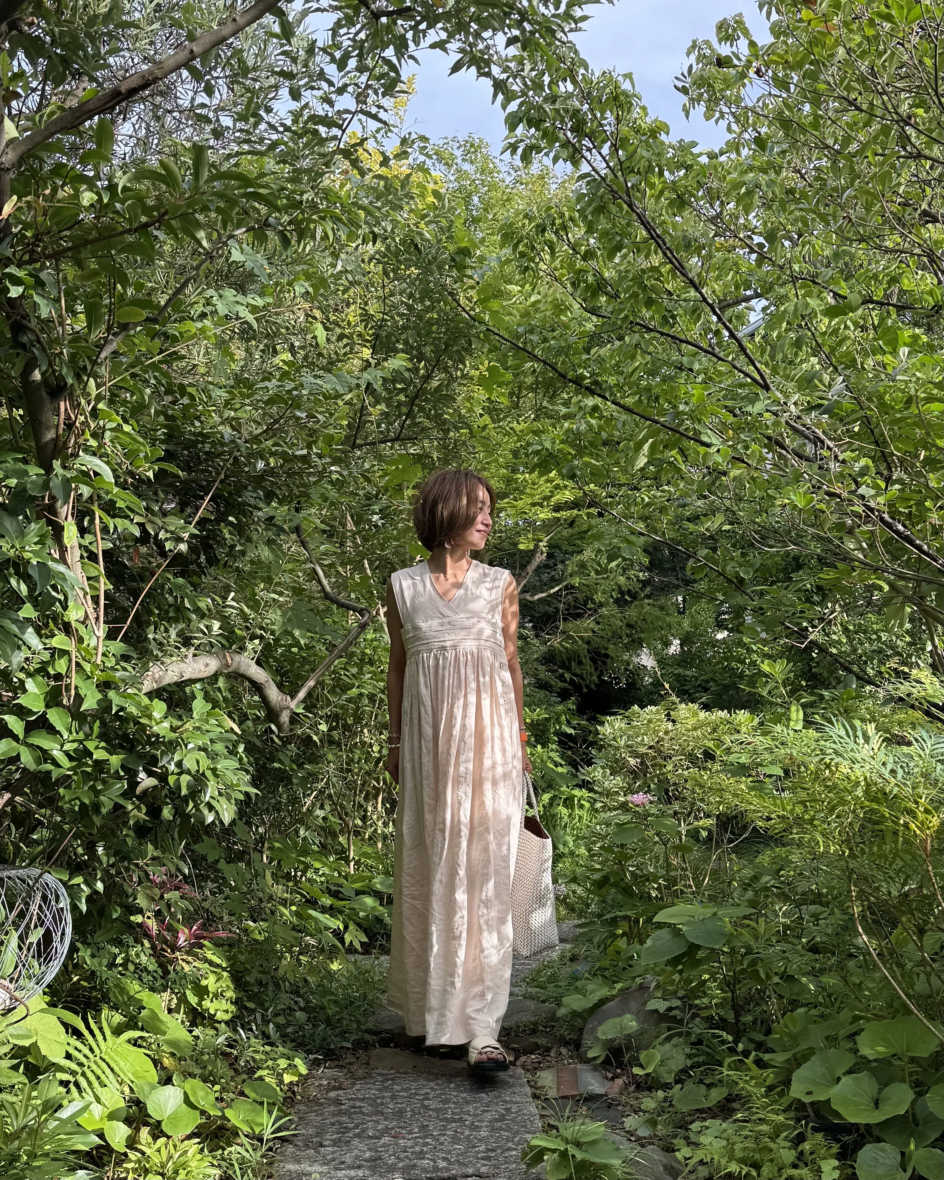 夏の涼やかリネンワンピース2styling_1_12