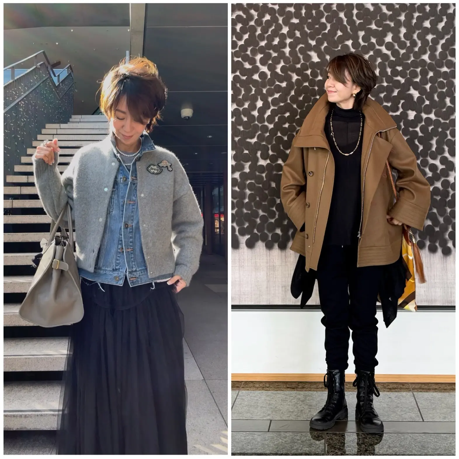 ハーフコートで秋の装いをアップデート_1_1