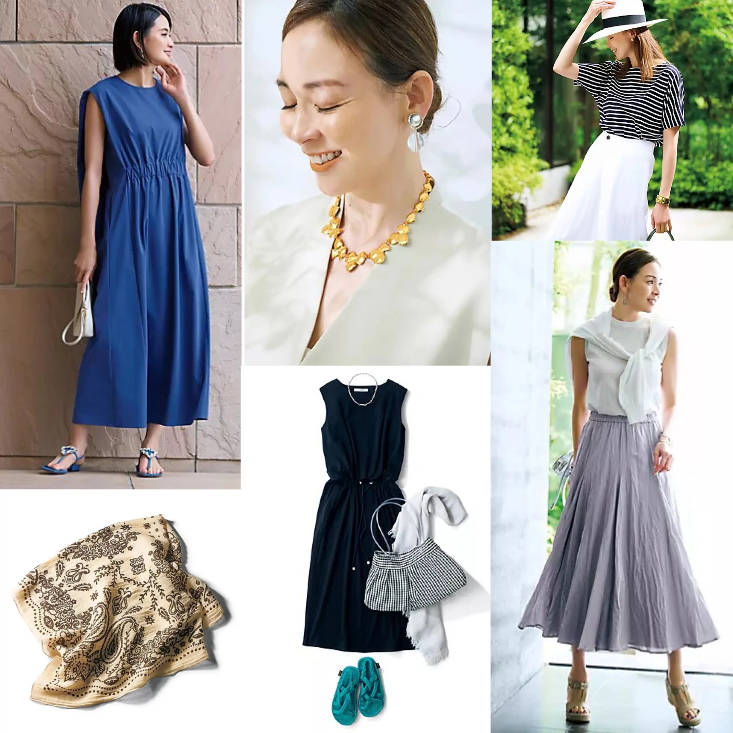 【50代 ファッション】涼しげ快適な夏ファッションアイテムが勢揃い【おすすめの服＆小物人気売れ筋ランキングTOP10】